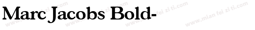 Marc Jacobs Bold字体转换